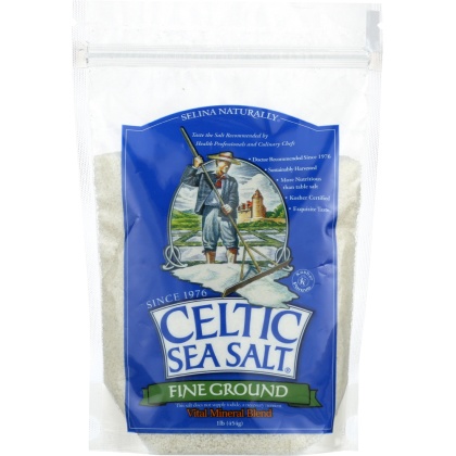 CELTIC SEA SALT: Fine Ground, 1 lb