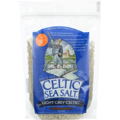 CELTIC: Coarse Sea Salt Light Grey Celtic, 1 lb