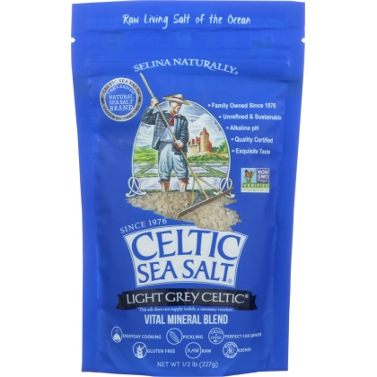 CELTIC: Sea Salt Light Grey Pouch, 8 oz