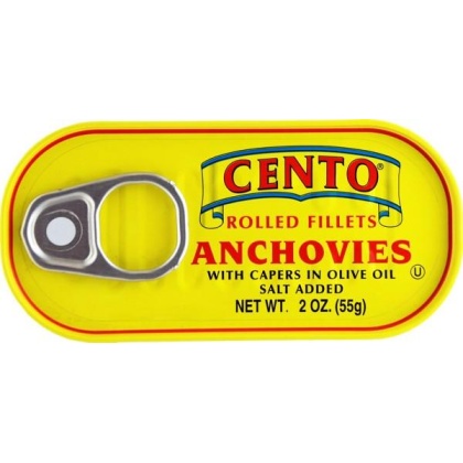 CENTO: Rolled Fillets of Anchovies, 2 oz