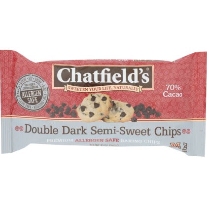 CHATFIELDS: Double Dark Semi-Sweet Chips, 10 oz