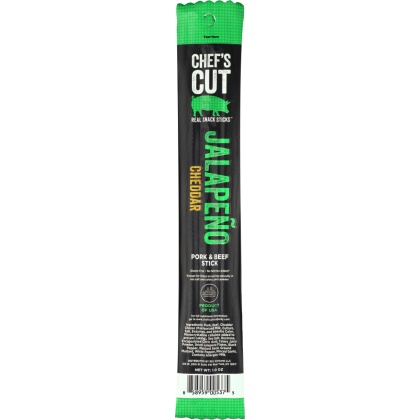 CHEFS CUT: Jerky Snack Stick Jalapeno Cheddar, 1 oz