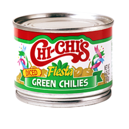 CHI CHIS: Diced Green Chilies, 4.25 oz