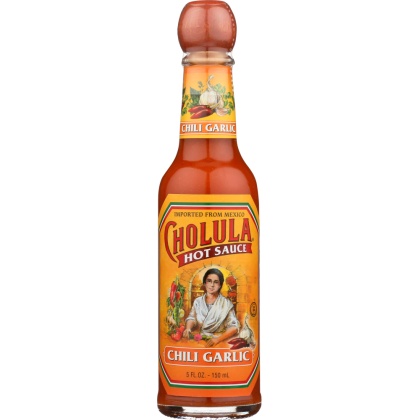 CHOLULA: Chili Garlic Hot Sauce, 5 oz