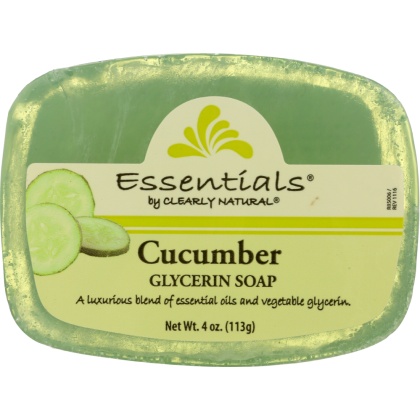 CLEARLY NATURAL: Cucumber Pure & Natural Glycerine Soap, 4 oz