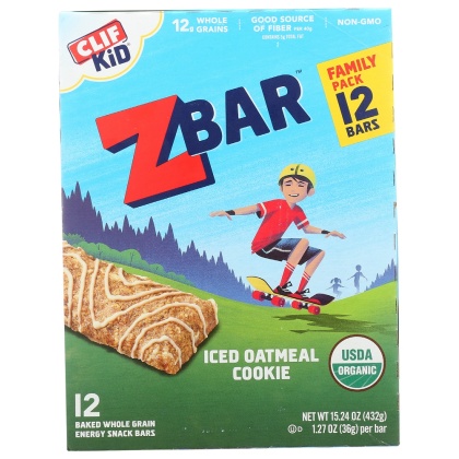 CLIF KID: ZBar Iced Oatmeal Cookie Family Pack, 15.24 oz
