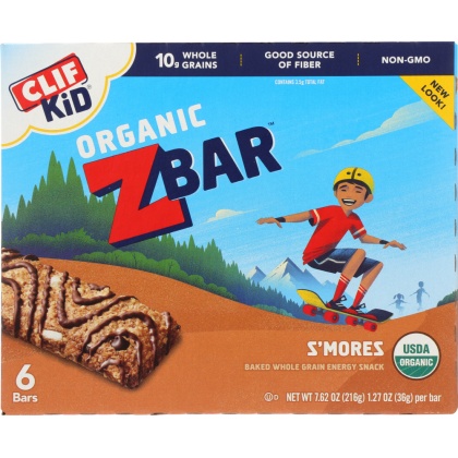 CLIF KID: Zbar Smores 6 pk, 7.62 oz