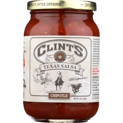 CLINT\'S: Texas Chipotle Salsa, 16 oz