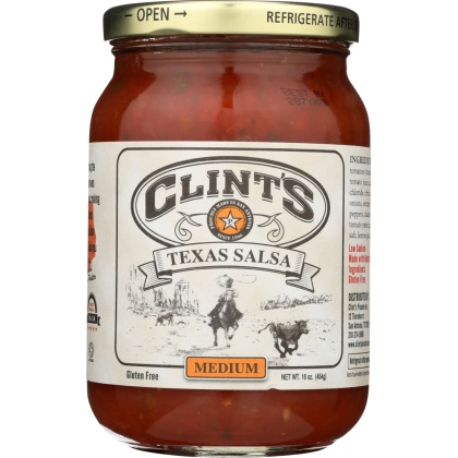 CLINT\'S: Texas Salsa Medium, 16 oz