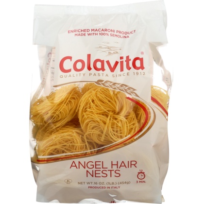 COLAVITA: Capellini Nests Angel Hair Pasta, 16 oz