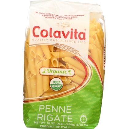 COLAVITA: Pasta Penne Rigate Organic, 16 oz