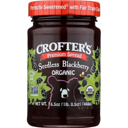 CROFTERS: Blackberry Seedless Fruit Spread, 16.5 oz