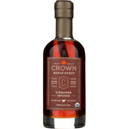 CROWN MAPLE: Cinnamon Infused Maple Syrup, 8.5 fo