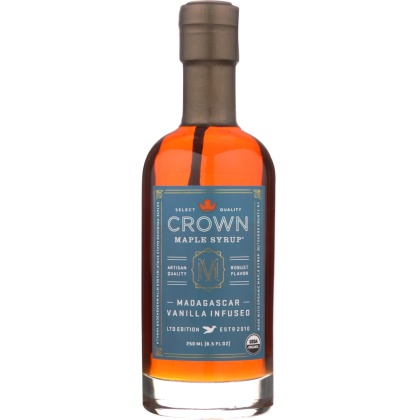 CROWN MAPLE: Maple Syrup Madagascar Vanilla, 8.5 fl oz