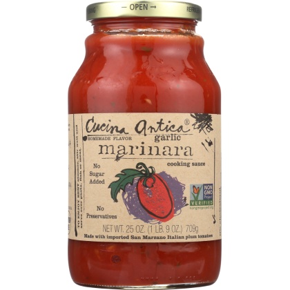 CUCINA ANTICA: Marinara Sauce Garlic, 25 oz