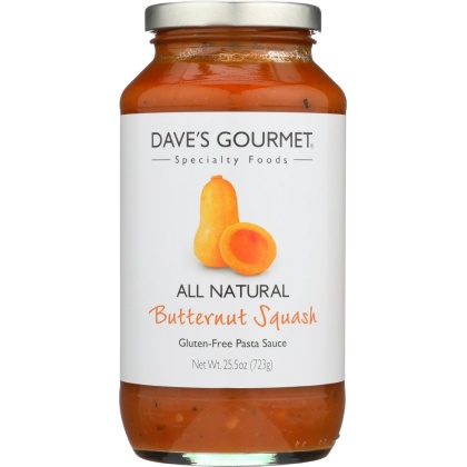 DAVE\'S GOURMET: Butternut Squash Pasta Sauce, 25.5 Oz