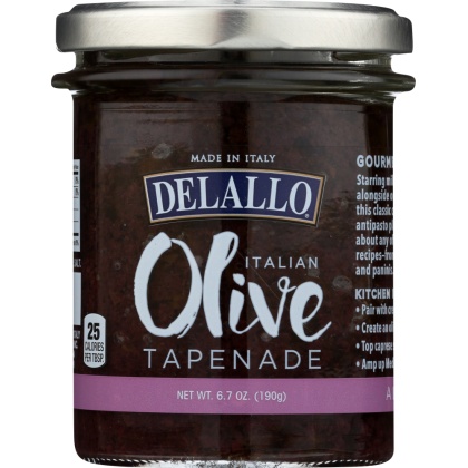 DELALLO: Black Italian Olive Tapenade, 6.7 oz