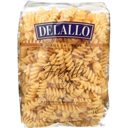 DELALLO: Fusilli Pasta Bag, 16oz