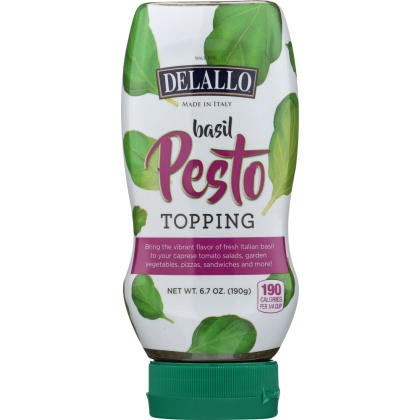 DELALLO: Squeeze Basil Pesto Topping, 6.7 oz