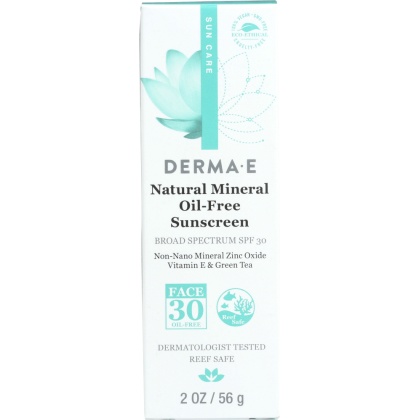 DERMA E: Antioxidant Natural Oil-Free Face Sunscreen SPF 30, 2 oz