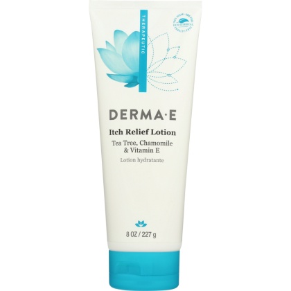 DERMA E: Itch Relief Lotion with Tea Tree Vitamin E and Chamomile, 6 oz