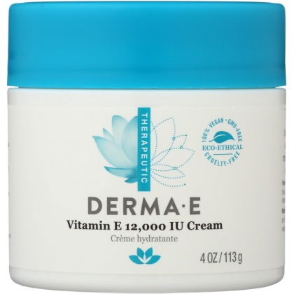 DERMA E: Vitamin E 12000 IU Cream, 4 oz