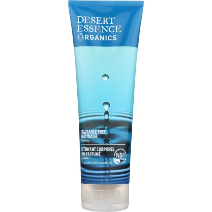 DESERT ESSENCE: Body Wash Fragrance Free, 8 fl oz