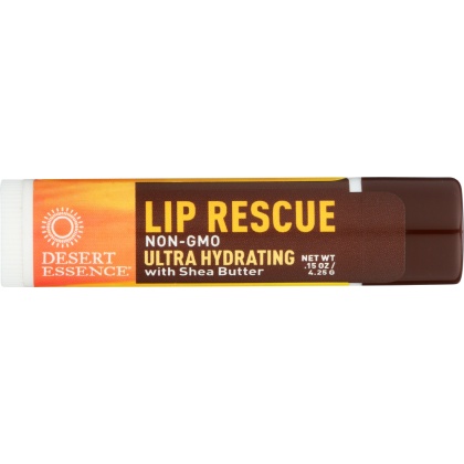 DESERT ESSENCE: Lip Rescue Ultra Hydrating with Shea Butter, 0.15 oz