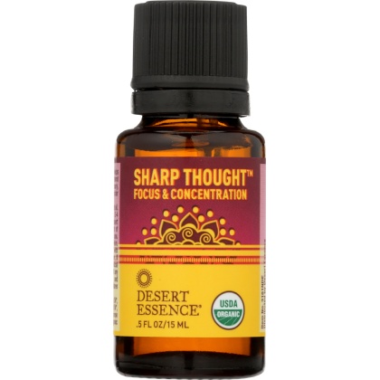 DESERT ESSENCE: Oil Essential Sharp Thought Organic, .5 fl oz