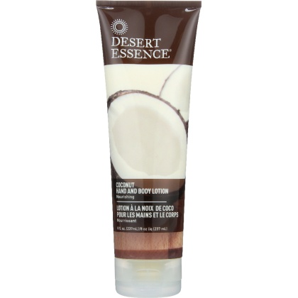 DESERT ESSENCE: Organics Hand and Body Lotion Coconut, 8 oz