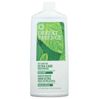 DESERT ESSENCE: Ultra Care Mouthwash Mega Mint, 16 oz