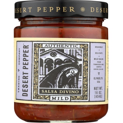 DESERT PEPPER: Divino Mild Salsa, 16 oz