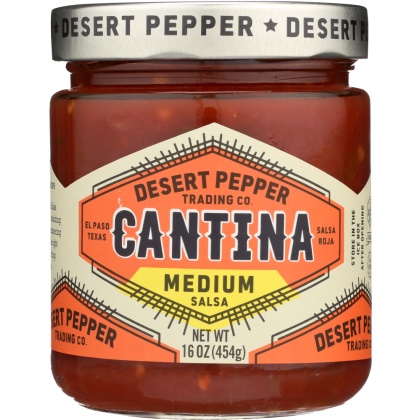 DESERT PEPPER: Salsa Cantina Medium Red, 16 oz