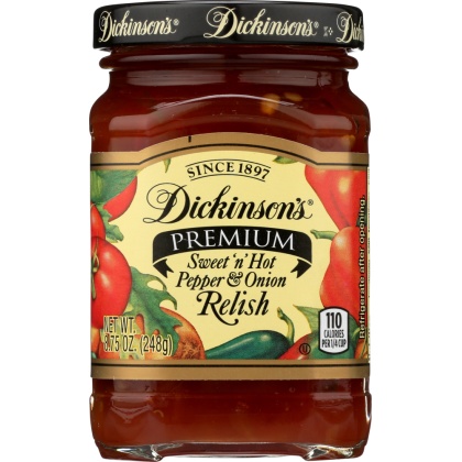 DICKINSON: Pepper & Onion Relish, 8.75 oz