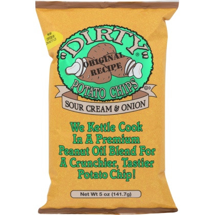 DIRTY POTATO CHIP: Chip Potato Sour Cream & Onion, 5 oz