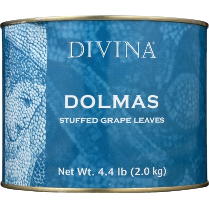 DIVINA: Dolmas Stuffed Grape Leaves Bulk, 4.4 lb