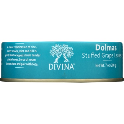 DIVINA: Dolmas Stuffed Grape Leaves, 7 oz