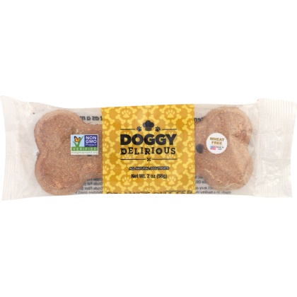 DOGGY DELIRIOUS: Dog Big Bone Peanut Butter, 2 oz