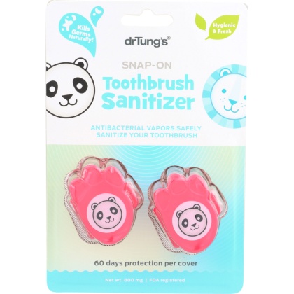 DR TUNGS: Kid\'s Snap-On Toothbrush Sanitizer, 2 pc