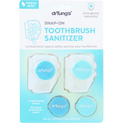 DR TUNGS: Snap-On Toothbrush Sanitizer, 2 pc