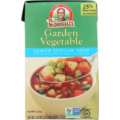 DR. MCDOUGALL\'S: Lower Sodium Soup Garden Vegetable, 17.9 oz