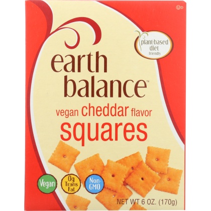 EARTH BALANCE: Vegan Cheddar Flavor Squares, 6 oz