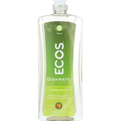 EARTH FRIENDLY: Ecos Dishmate Dish Liquid Pear, 25 oz