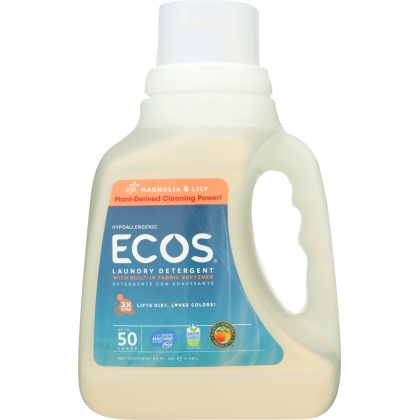 EARTH FRIENDLY: Ultra Ecos Laundry Detergent Magnolia and Lily, 50 oz