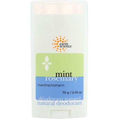 EARTH SCIENCE: Deodorant Rosemary Mint, 2.45 oz