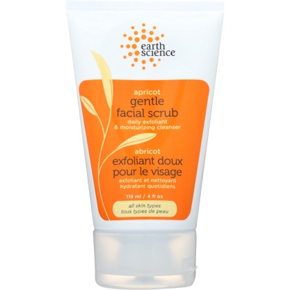 EARTH SCIENCE: Facial Scrub Apricot Gentle, 4 oz