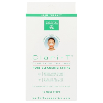 EARTH THERAPEUTICS: Clari T Cleansing Strips, 1 ea