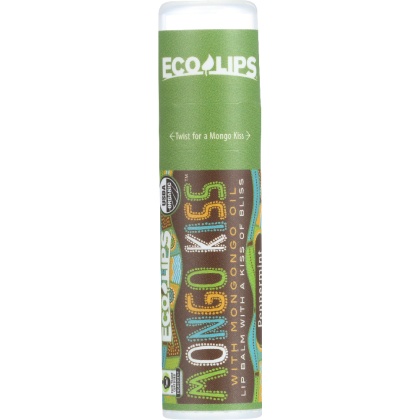 ECO LIPS: Mongo Kiss Peppermint Lip Balm, 0.25 oz