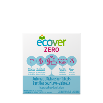 ECOVER: Automatic Dishwasher Tablets Zero, 17.6 oz