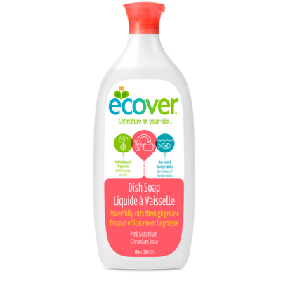 ECOVER: Liquid Pink Geranium Dishwash, 25 oz